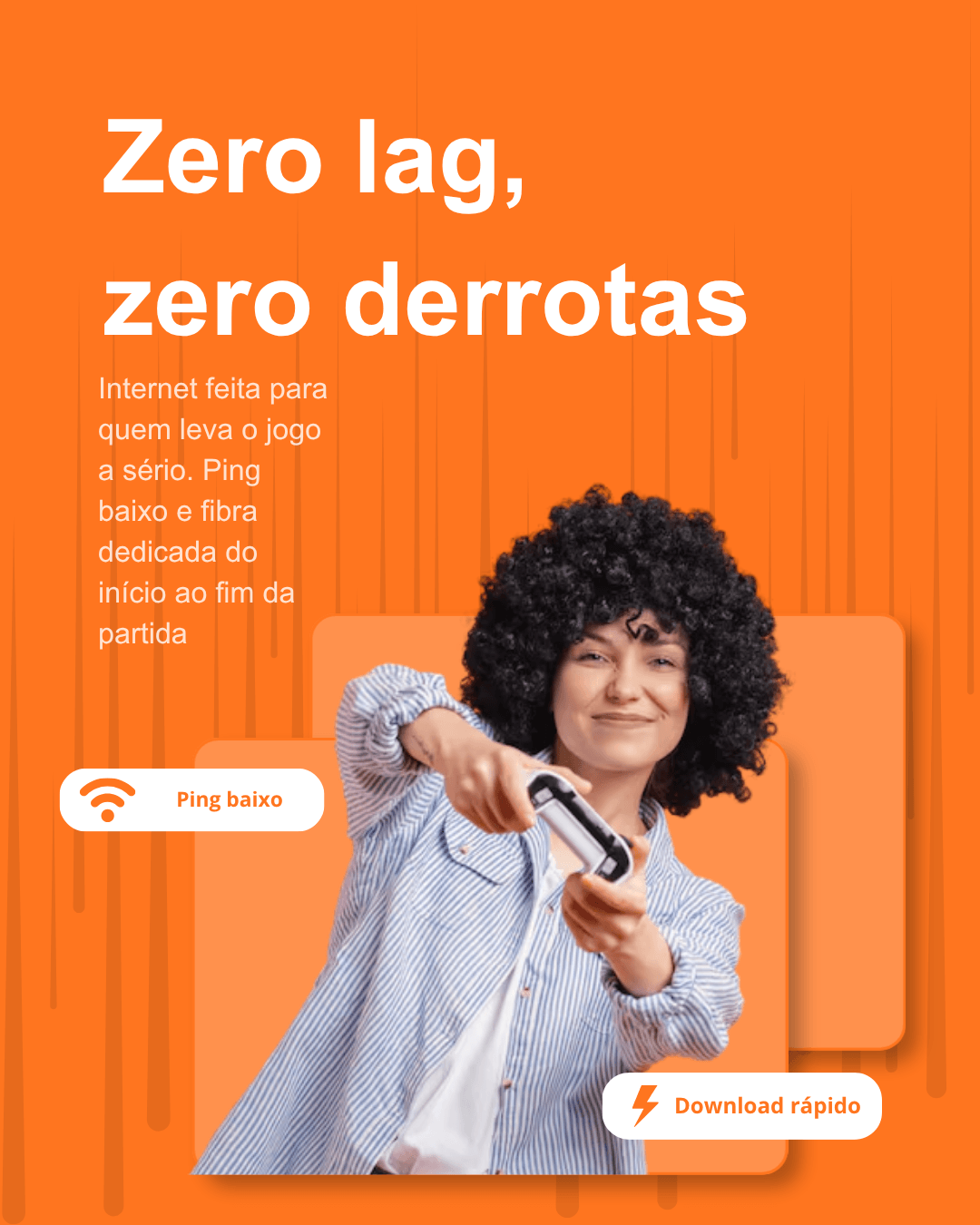 Zero lag, zero derrotas: internet de fibra dedicada para jogos